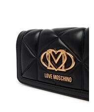 LOVE MOSCHINO EMBOSSED Mini metal shoulder bag Black - Women&rsquo;s Wallets - 4
