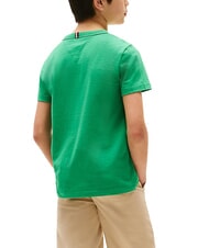 TOMMY HILFIGER TH KIDS Short-sleeved cotton T-shirt radiant green - Child T-shirt - 2
