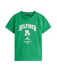TOMMY HILFIGER TH KIDS Short-sleeved cotton T-shirt radiant green - Child T-shirt - 4