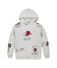 TOMMY HILFIGER TH KIDS Hoodie snow white heather - Baby Sweatshirt - 4