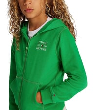 TOMMY HILFIGER TH KIDS Children's full zip sweatshirt radiant green - Baby Sweatshirt - 3