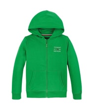 TOMMY HILFIGER TH KIDS Children's full zip sweatshirt radiant green - Baby Sweatshirt - 4