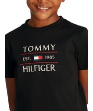 TOMMY HILFIGER TH KIDS T-shirt with maxi logo print black - Child T-shirt - 3