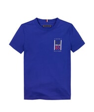 TOMMY HILFIGER TH KIDS Children's short-sleeved T-shirt wedge blue - Child T-shirt - 4