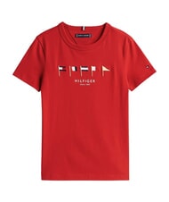 TOMMY HILFIGER TH KIDS Short-sleeved cotton T-shirt primary red - Child T-shirt - 3