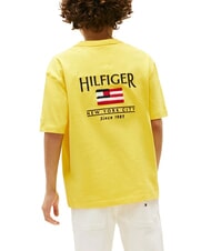 TOMMY HILFIGER TH KIDS Short-sleeved T-shirt with flag yellow star fruit - Child T-shirt - 2