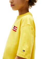 TOMMY HILFIGER TH KIDS Short-sleeved T-shirt with flag yellow star fruit - Child T-shirt - 3