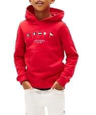 TOMMY HILFIGER TH KIDS Hoodie with flag embroidery primary red - Baby Sweatshirt - 3