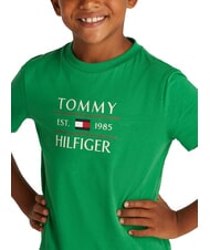 TOMMY HILFIGER TH KIDS T-shirt with maxi logo print radiant green - Child T-shirt - 3