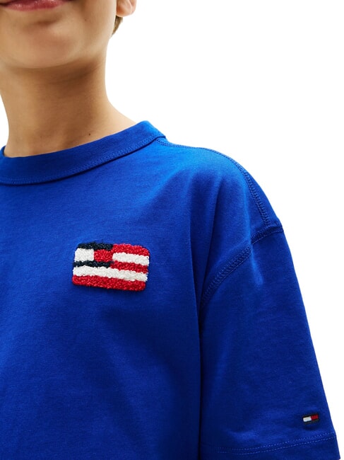 TH KIDS Short-sleeved T-shirt with flag wedge blue - Child T-shirt