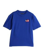 TOMMY HILFIGER TH KIDS Short-sleeved T-shirt with flag wedge blue - Child T-shirt - 5