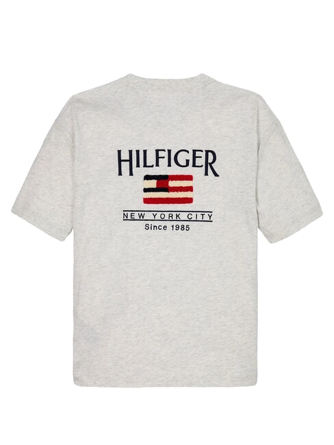 TH KIDS Short-sleeved T-shirt with flag snow white heather - Child T-shirt