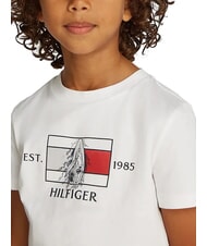TOMMY HILFIGER TH KIDS Short-sleeved T-shirt with print white - Child T-shirt - 3
