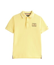 TOMMY HILFIGER TH KIDS Children's short-sleeved polo shirt lemongrass - Child T-shirt - 5