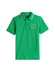 TOMMY HILFIGER TH KIDS Children's short-sleeved polo shirt radiant green - Child T-shirt - 4