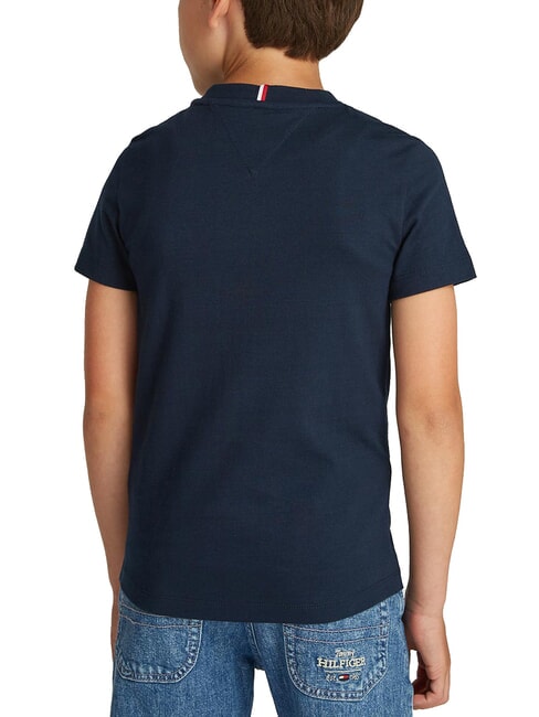 TH KIDS Short-sleeved T-shirt with logo embroidery dark night navy - Child T-shirt