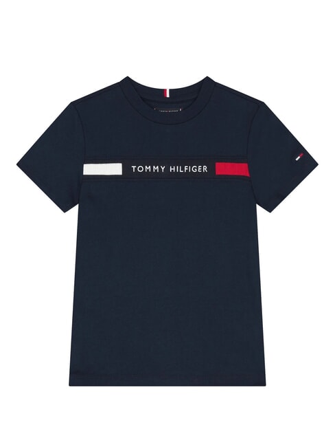 TH KIDS Short-sleeved T-shirt with logo embroidery dark night navy - Child T-shirt