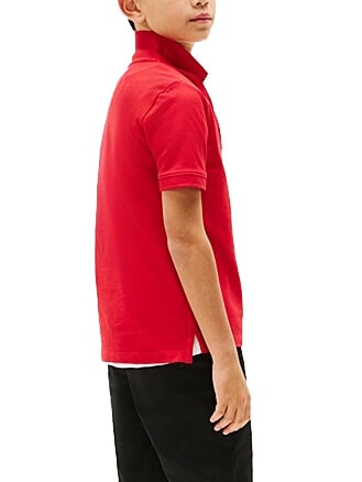 TH KIDS Short-sleeved cotton polo shirt primary red - Child T-shirt