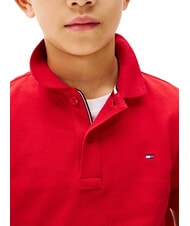 TOMMY HILFIGER TH KIDS Short-sleeved cotton polo shirt primary red - Child T-shirt - 3