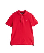 TOMMY HILFIGER TH KIDS Short-sleeved cotton polo shirt primary red - Child T-shirt - 4