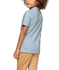 TOMMY HILFIGER TH KIDS Short-sleeved cotton polo shirt breezy blue - Child T-shirt - 2