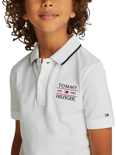 TH KIDS Children's short-sleeved polo shirt white - Child T-shirt