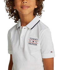 TOMMY HILFIGER TH KIDS Children's short-sleeved polo shirt white - Child T-shirt - 3