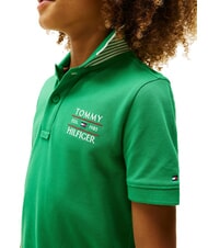 TOMMY HILFIGER TH KIDS Children's short-sleeved polo shirt radiant green - Child T-shirt - 2