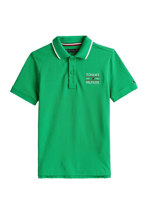TH KIDS Children's short-sleeved polo shirt radiant green - Child T-shirt
