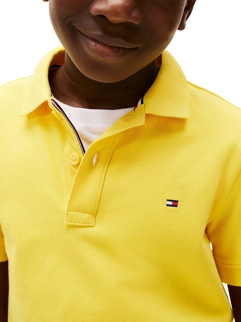 TH KIDS Short-sleeved cotton polo shirt yellow star fruit - Child T-shirt