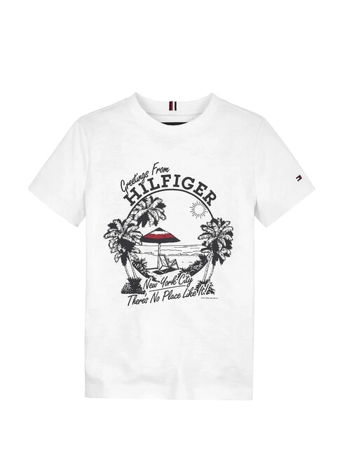 TH KIDS Short-sleeved T-shirt with print white - Child T-shirt