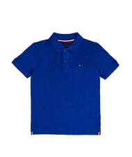 TOMMY HILFIGER TH KIDS Short-sleeved cotton polo shirt wedge blue - Child T-shirt - 4