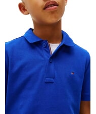 TOMMY HILFIGER TH KIDS Short-sleeved cotton polo shirt wedge blue - Child T-shirt - 3