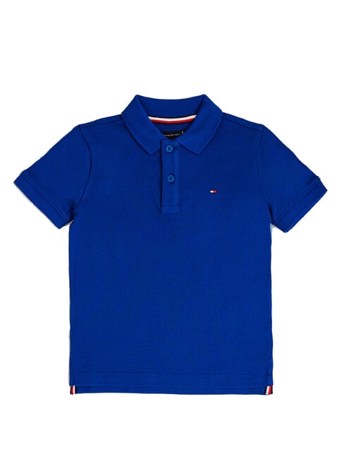 TH KIDS Short-sleeved cotton polo shirt wedge blue - Child T-shirt