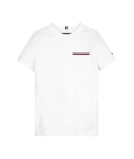 TOMMY HILFIGER TH KIDS Short-sleeved T-shirt with pocket white - Child T-shirt - 3