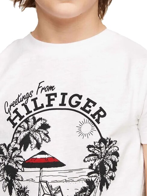 TH KIDS Short-sleeved T-shirt with print white - Child T-shirt