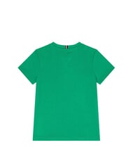 TOMMY HILFIGER TH KIDS Children's short-sleeved T-shirt with print Olympic Green - Child T-shirt - 2