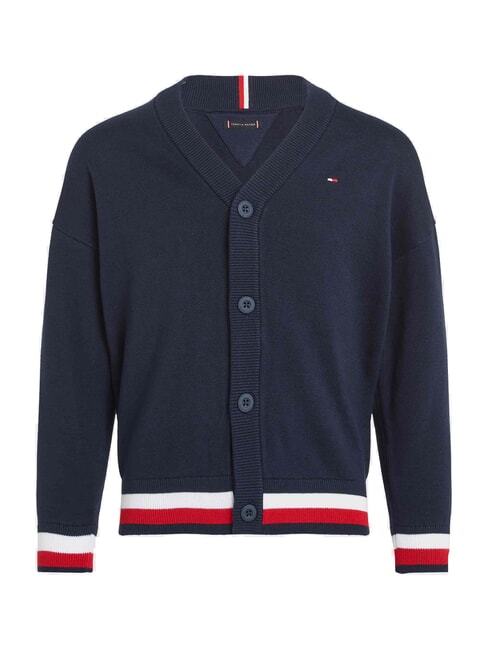 TH KIDS Cotton cardigan with buttons dark night navy - Children's Sweaters