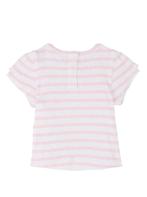 TH KIDS BABY Short-sleeved shirt classic pink / stripe - Rompers and baby outfits