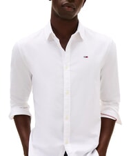 TOMMY HILFIGER TH JEANS Flag Cotton shirt white - Men's Shirts - 3