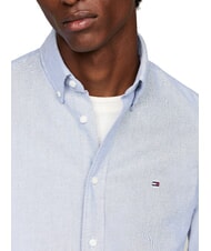 TOMMY HILFIGER TH  Long-sleeved cotton shirt royal blue - Men's Shirts - 3