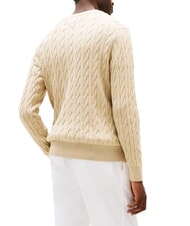 TOMMY HILFIGER TH  Crew neck sweater sandalwood - Men's Sweaters - 2