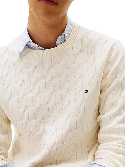 TH  Crew neck sweater ivory petal - Men's Sweaters