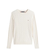TOMMY HILFIGER TH  Crew neck sweater ivory petal - Men's Sweaters - 4