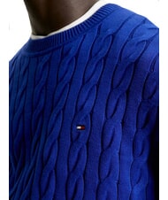 TOMMY HILFIGER TH  Crew neck sweater wedge blue - Men's Sweaters - 3