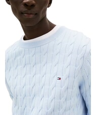 TOMMY HILFIGER TH  Crew neck sweater breezy blue - Men's Sweaters - 2