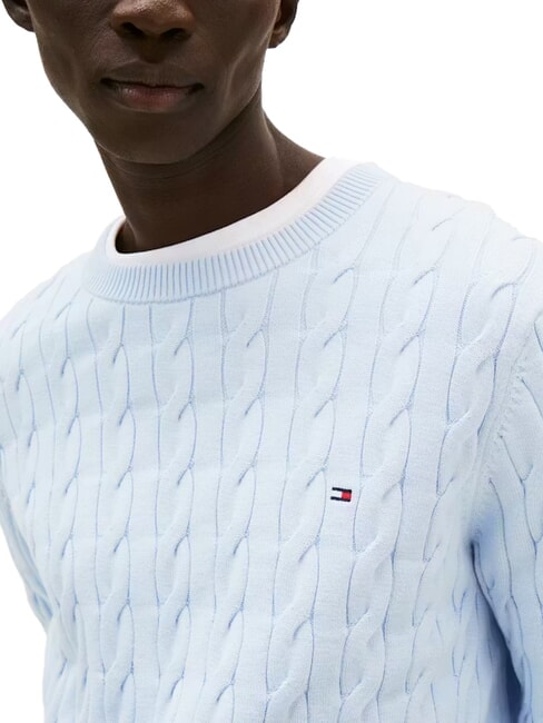 TH  Crew neck sweater breezy blue - Men's Sweaters