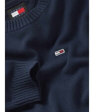 TOMMY HILFIGER TH JEANS  Cotton crewneck dark night navy - Men's Sweaters - 6