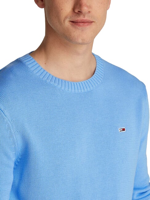 TH JEANS  Cotton crewneck sugarplum blue - Men's Sweaters