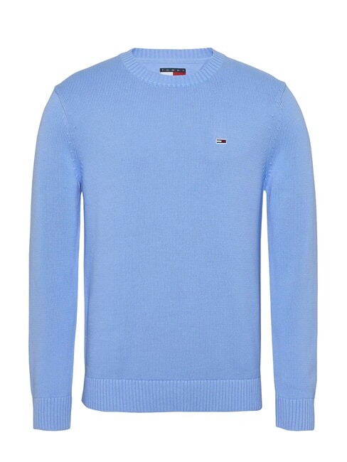 TH JEANS  Cotton crewneck sugarplum blue - Men's Sweaters
